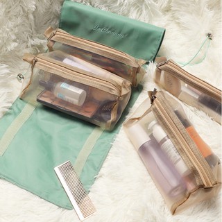 Simple and Large-capacity Vertical Makeup Brush Bag Portable