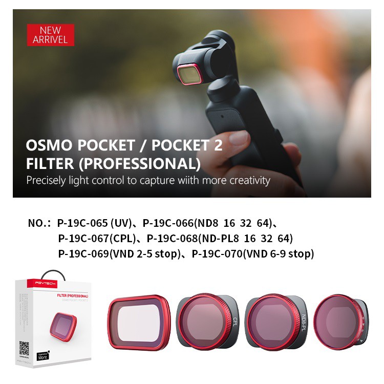 Pgytech nd filter osmo hot sale pocket