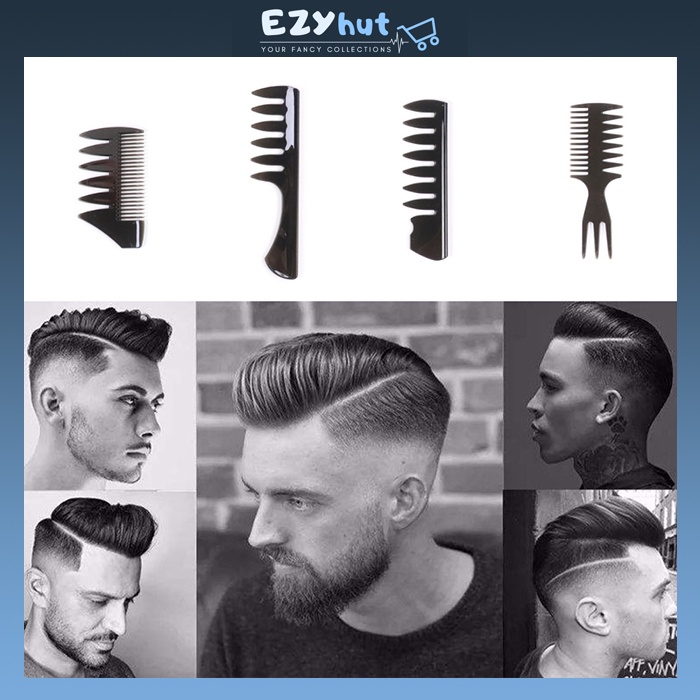 Pomade Comb Slick Back Comb Wide Teeth Hair Comb Barber Salon Sikat
