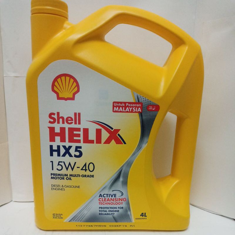 Original Shell Helix HX5 15W-40 Engine Oil | Shopee Malaysia