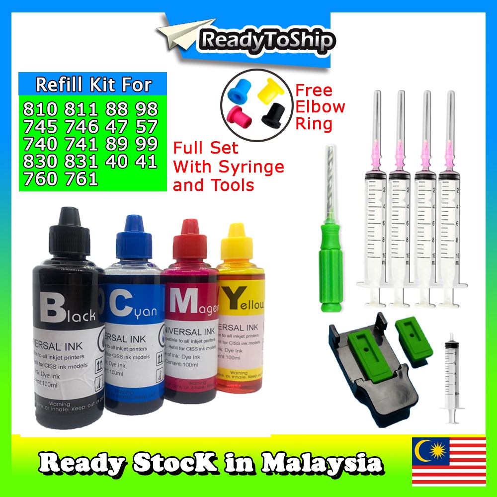 Refill Kit For Canon 47 57 810 811 745 746 760 761 88 98 740 741 89 99
