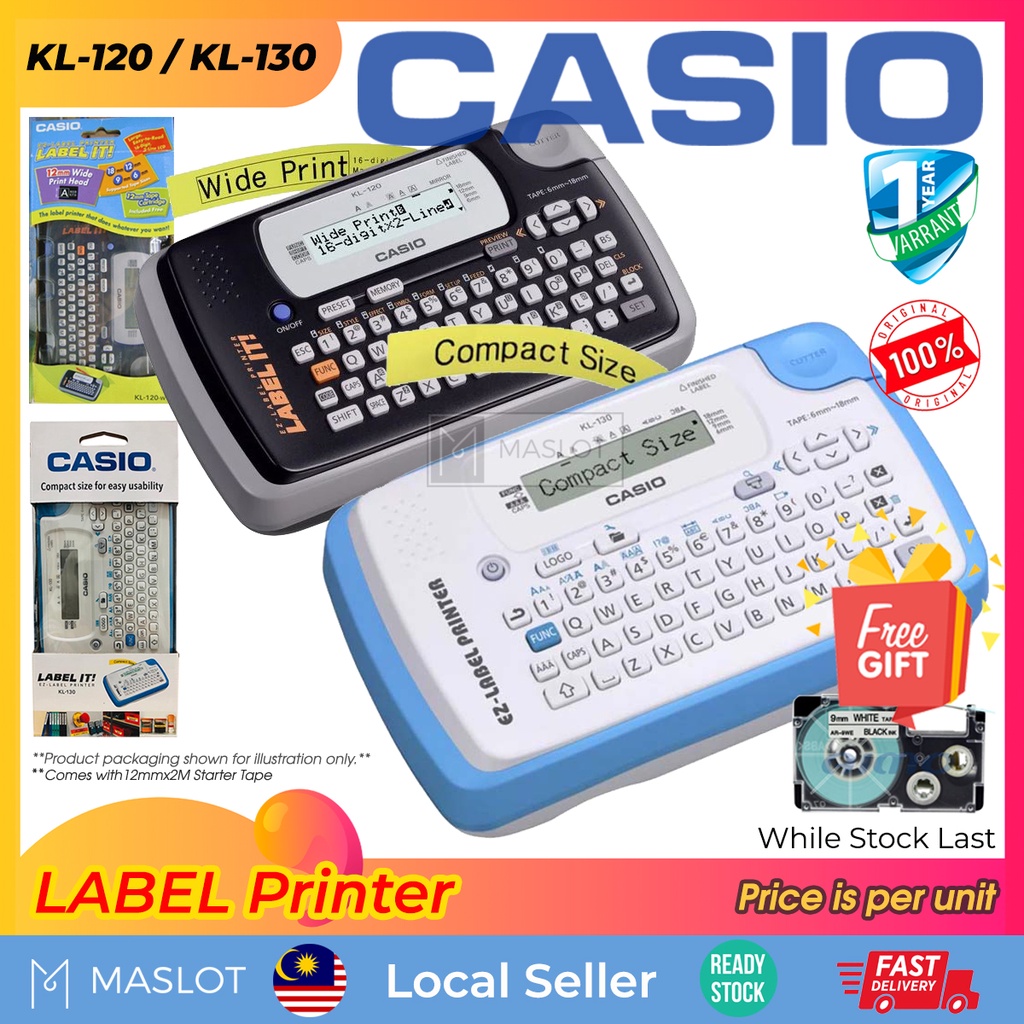 Casio kl 2024 120 label printer