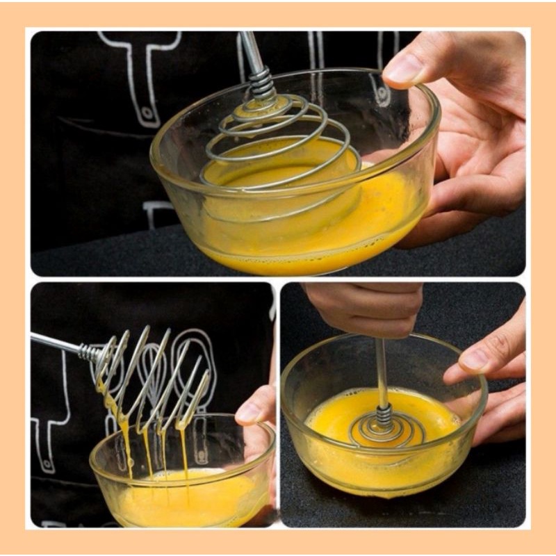 [Ready Stock] HICOOK Color Wire Mixer Whisk Egg Beater Flour Baking ...