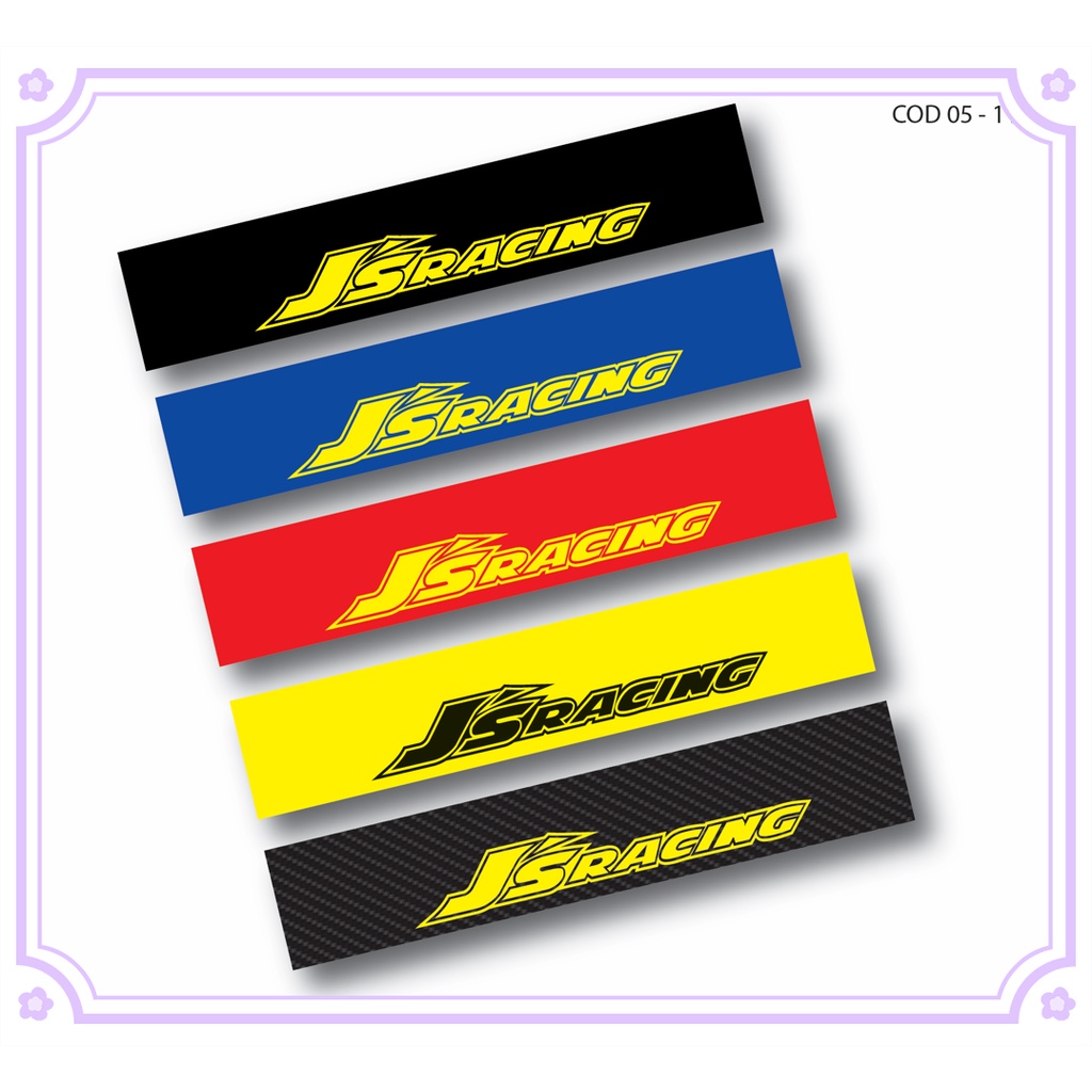 Front windshield sticker jsracing 52''x10'' | Shopee Malaysia
