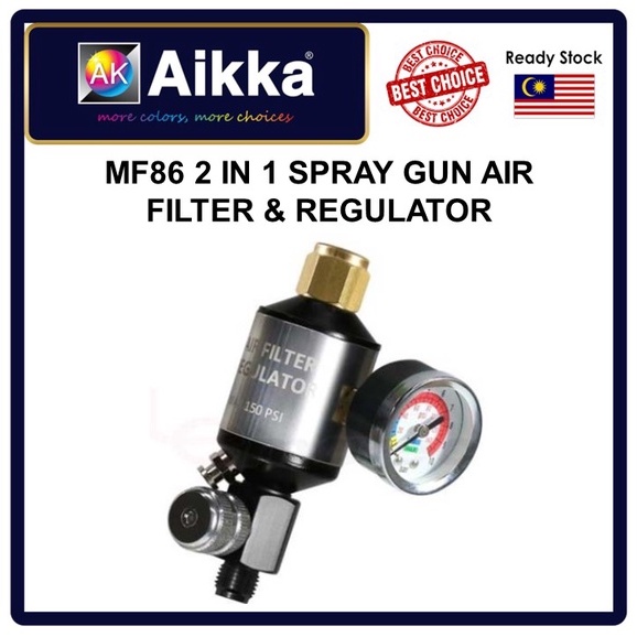 MF86 2 IN 1 Spray gun Air Filter & Regulator Aikka *** Made in Taiwan