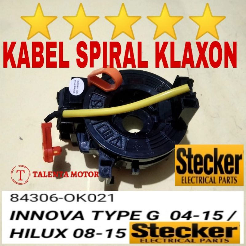 Klaxon INNOVA Horn FLEXIBLE CABLE 2004-2015 HILUX 2008-2015 CLOCK ...