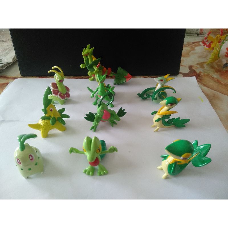 Pokemon Tomy Chikorita, Treeko, Snivy Evolution Chain | Shopee Malaysia