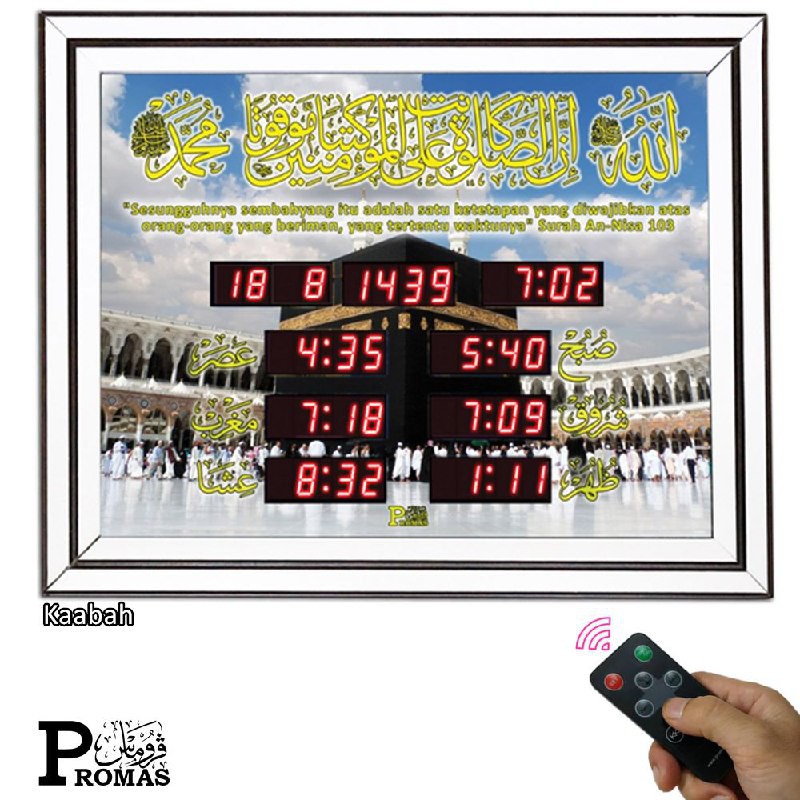 JAM AZAN DIGITAL JAM SOLAT PROMAS[FREEGIFT TASBIH DIGITAL] | Shopee ...