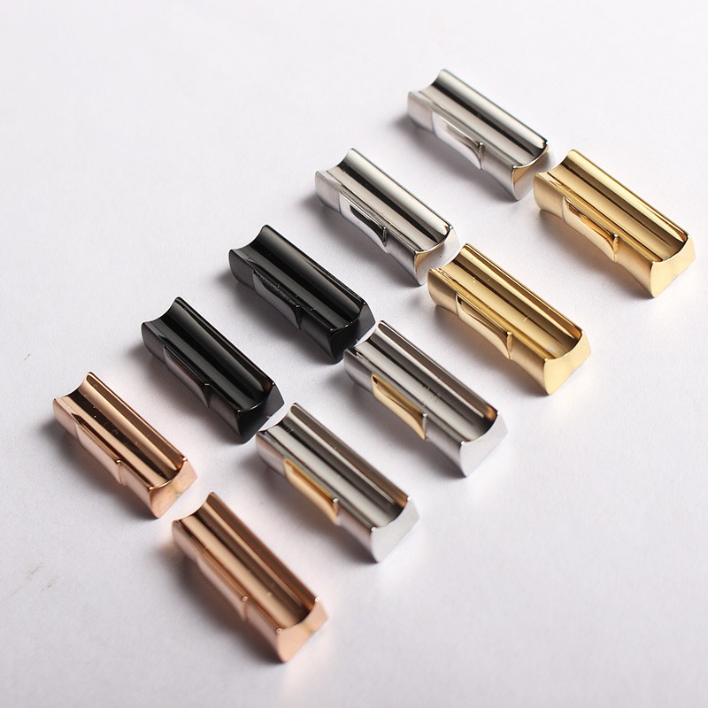 20mm 21mm Silver Gold Black Rose Gold Solid Curved End Link Endlink ...