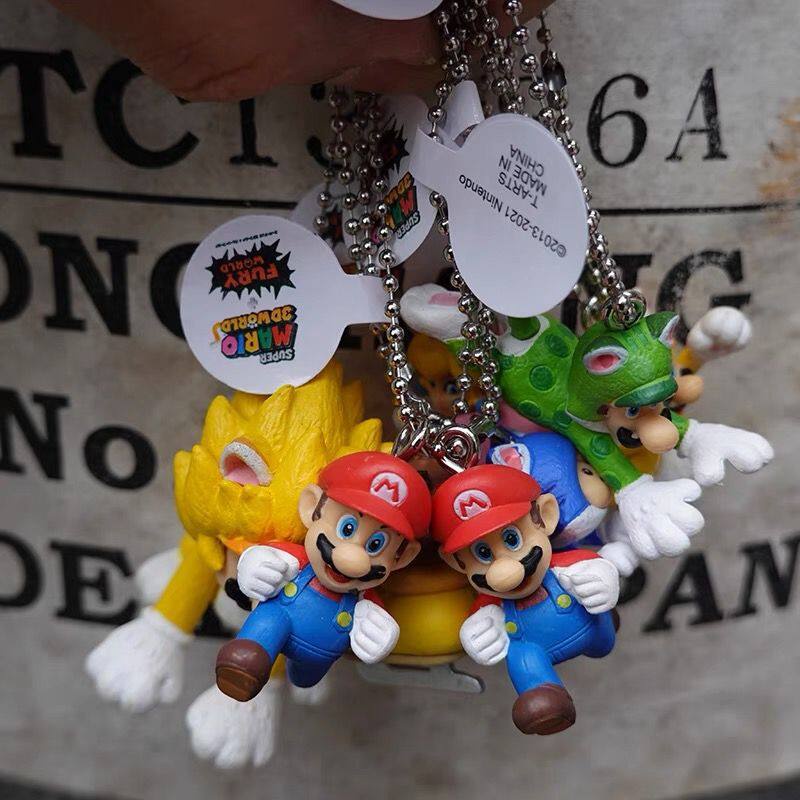 SUPER MARIO - FURY WORLD KEYCHAIN LOOSE PACK SET OF 7 IN 1 (895197 ...