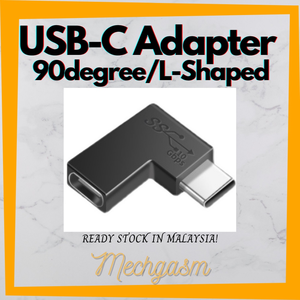 USB-C 90 Degree L Adapter 10gbps USB Type C Keychron for Mechanical ...
