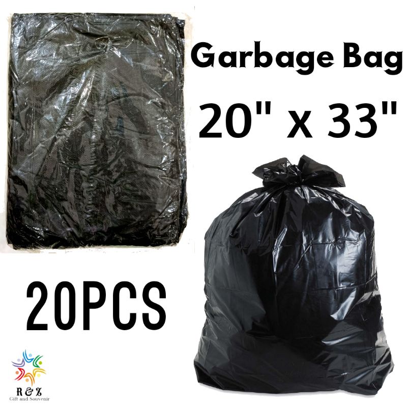 Black Garbage Bag / Heavy Duty Garbage Bag / Thick Garbage Bag ...