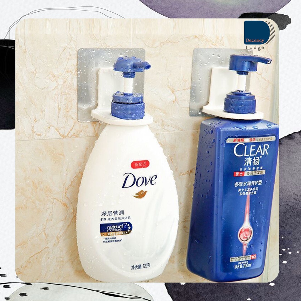 WALL MOUNTED SHAMPOO BOTTLE HOLDER SHOWER GEL BOTTLE HOLDER HAND SOAP
