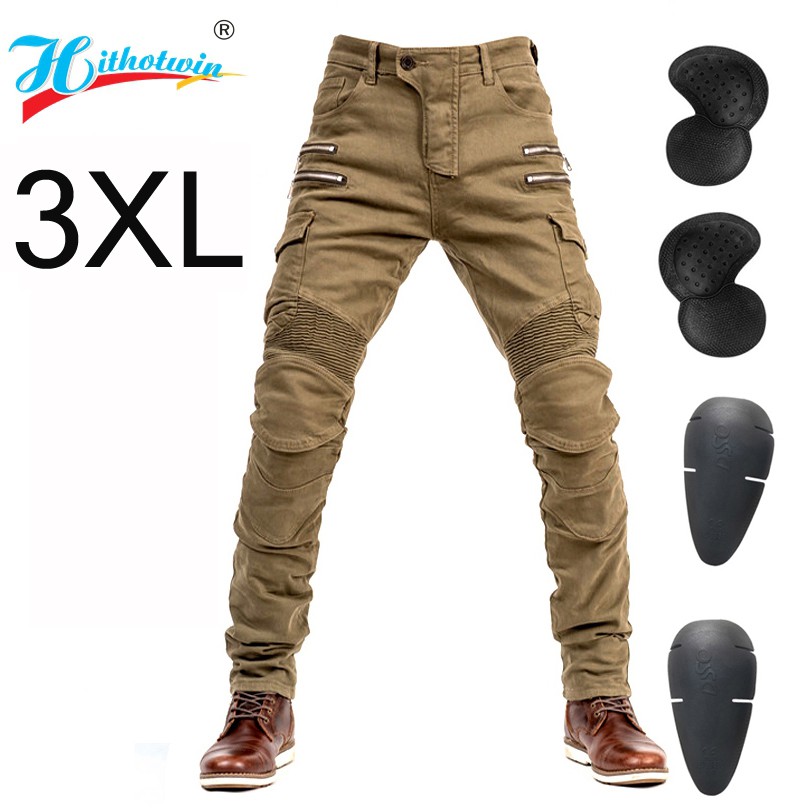 UGB 07 Motorcycle Ride Jeans Leisure Loose Version With Knee Pads ...