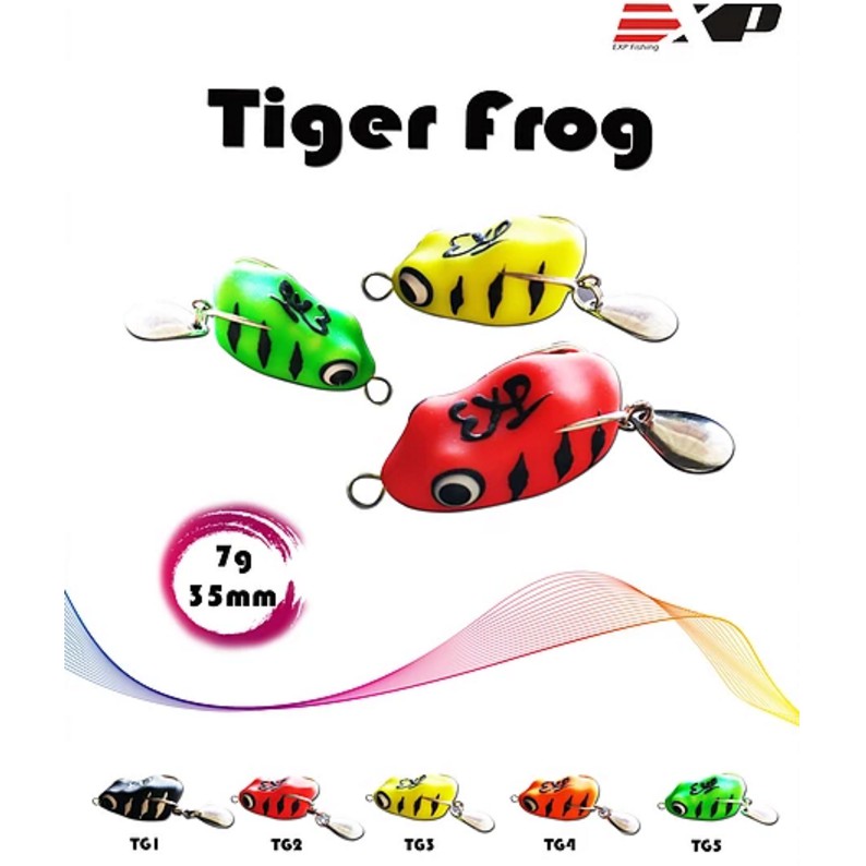 EXP Tiger Frog 35mm 7g - Soft Rubber Frog / Soft Frog