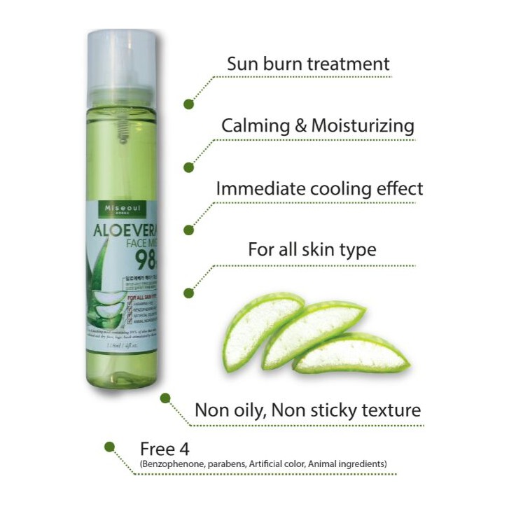 Miseoul Aloe Vera Face Mist (115g) Shopee Malaysia