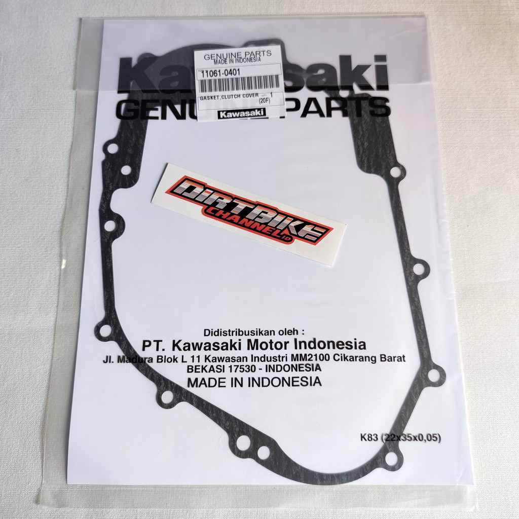 Kawasaki KX 125 1994 - 2002 Clutch Cover Gasket 11060-1350