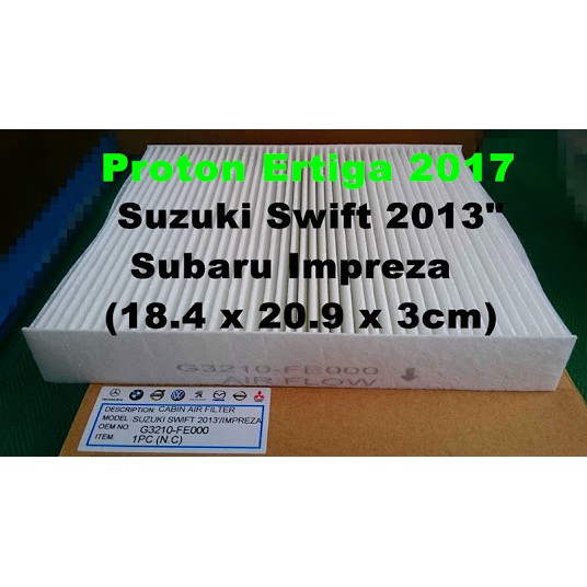Proton Ertiga Cabin AirCond Filter Shopee Malaysia