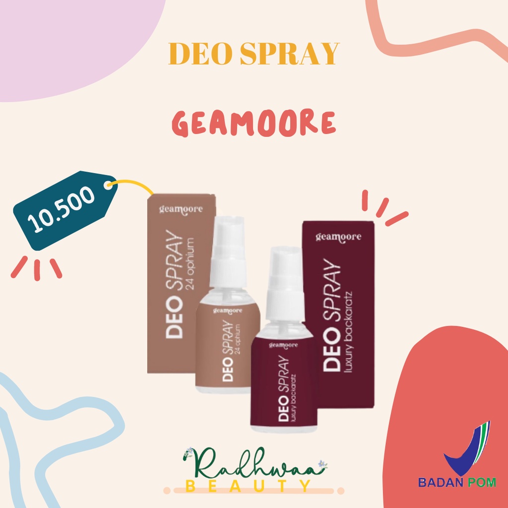 (BPOM & Ready) GEAMOORE DEO SPRAY DEODORANT Water Water Shopee Malaysia
