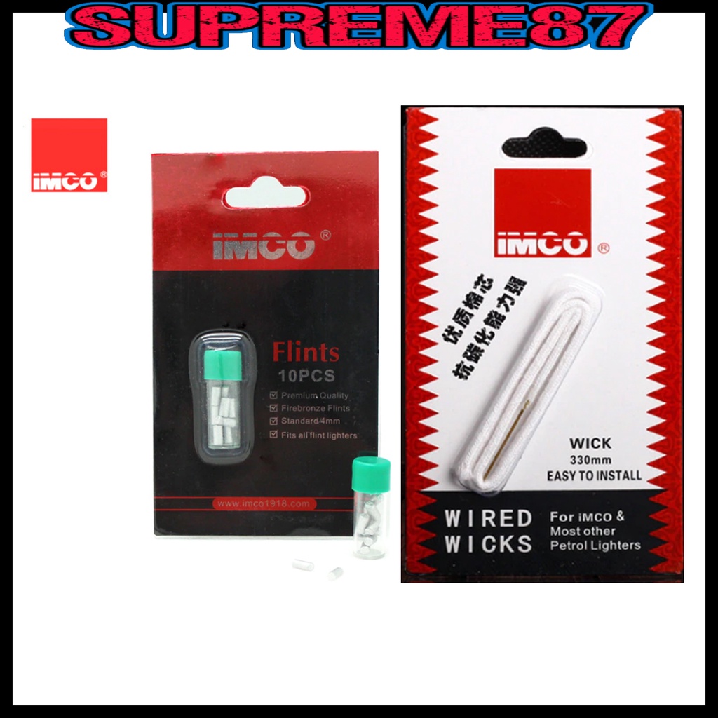 IMCO Lighter Wick Flint Mechanical lighter Accessories Wried Wicks