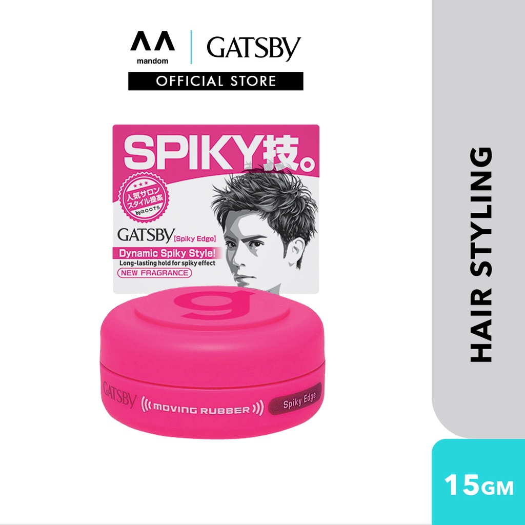 *Exp Sep 2025 GATSBY Moving Rubber Spiky Edge 15g (mens hair wax, wax