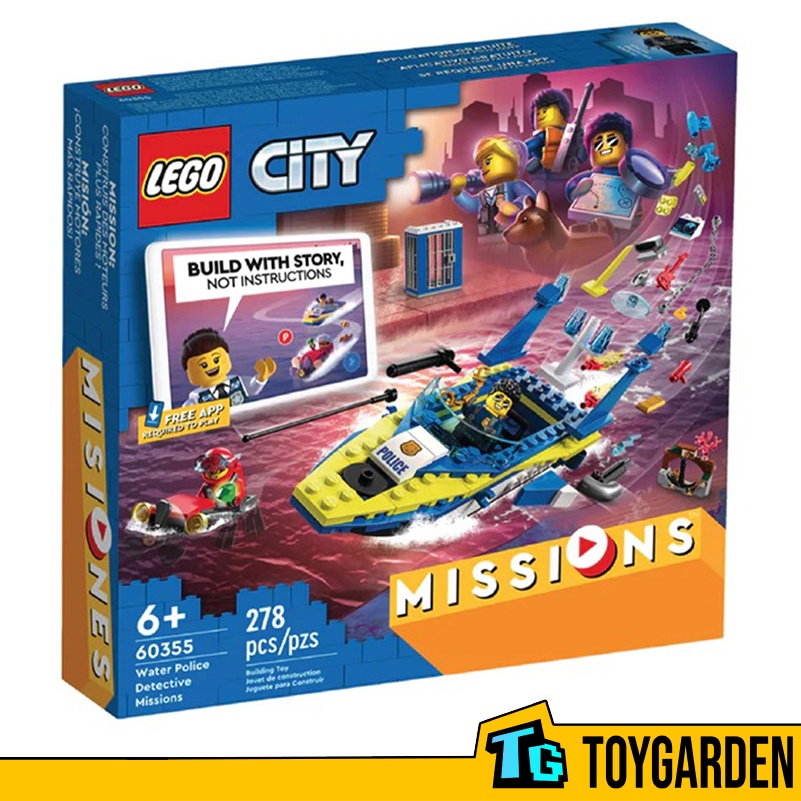 LEGO City 60355 Water Police Detective Missions (278 Pieces) | Shopee ...
