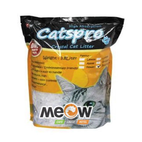 (1Bag) 3.8L/1.8KG CATSPRO CRYSTAL CAT LITTERS LEMON FLAVOR | Shopee ...