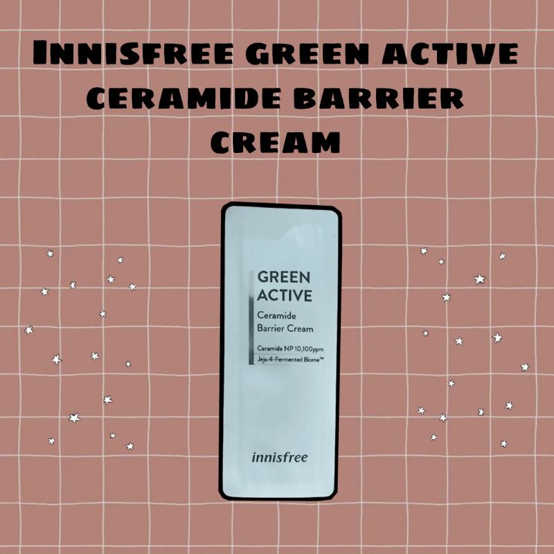 Innisfree Green Active Ceramide Barrier Cream Sample 1ml | Shopee Malaysia