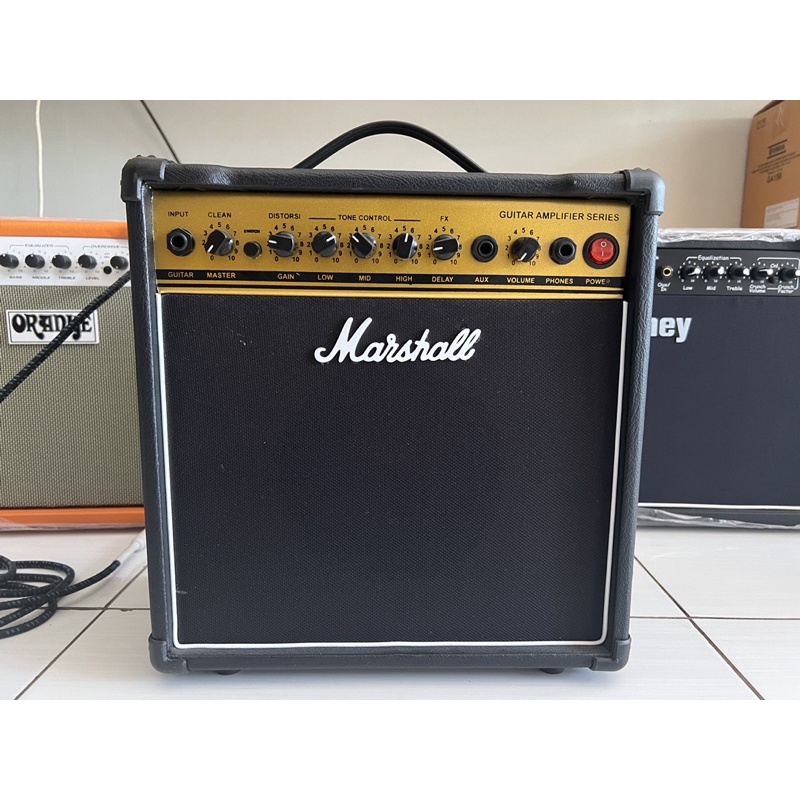 Marshall Guitar Amp Clean Sound Distortion & Delay Effect 8 inch Custom