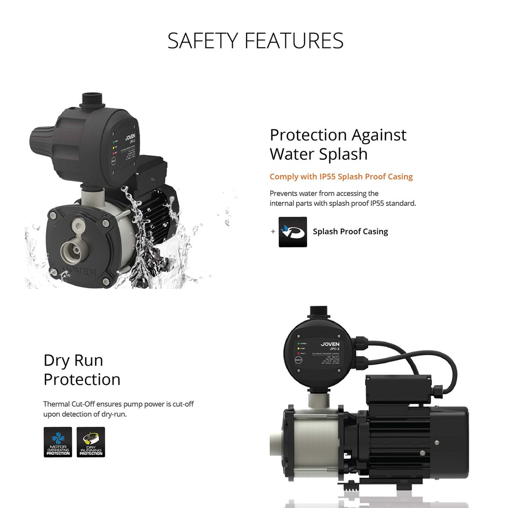ReadyStock)Joven Automatic Domestic Water Pump JHP 2-30 (0.5HP) + FREE GIFT  WORTH RM38 | Shopee Malaysia