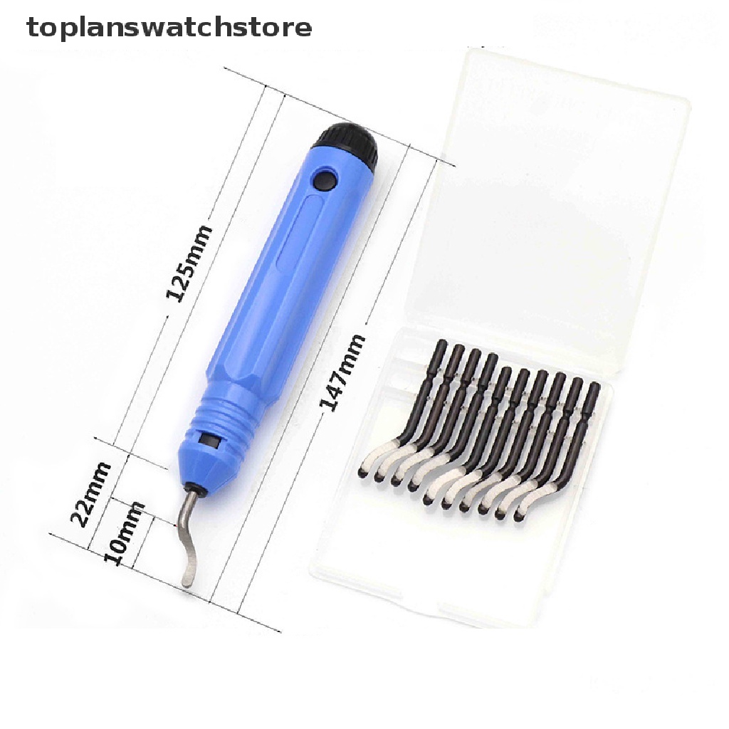 (hotsale) Handle Burr Metal Repair Deburring Tool Kit 10pc Router Bit