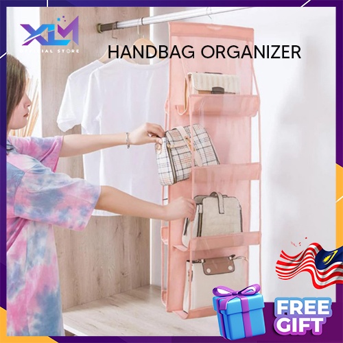 6/8 Pockets Wardrobe Hanging Handbag Organizer