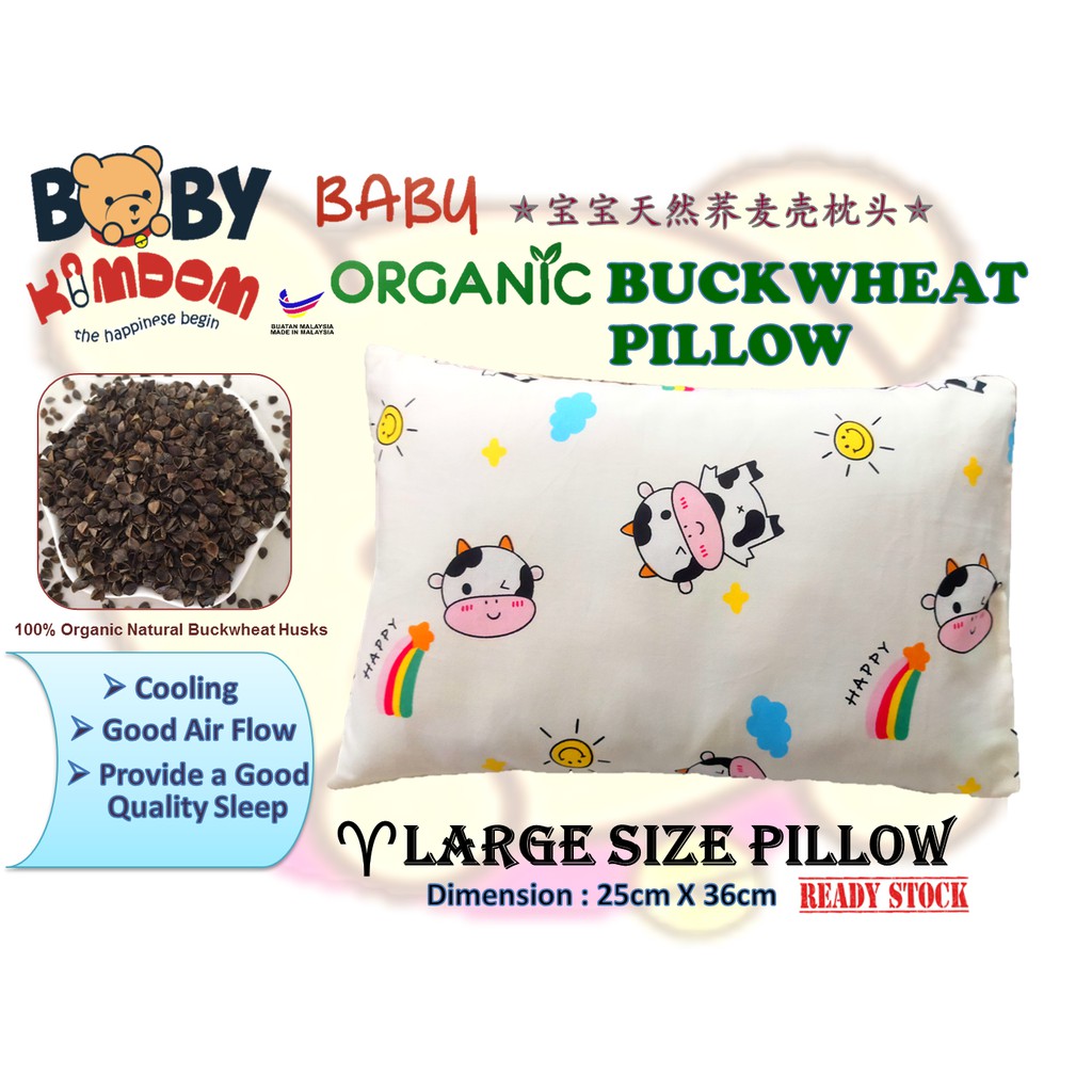 Buckwheat/ Bean Sprout Husk Pillow Baby Organic Pillow M Shopee