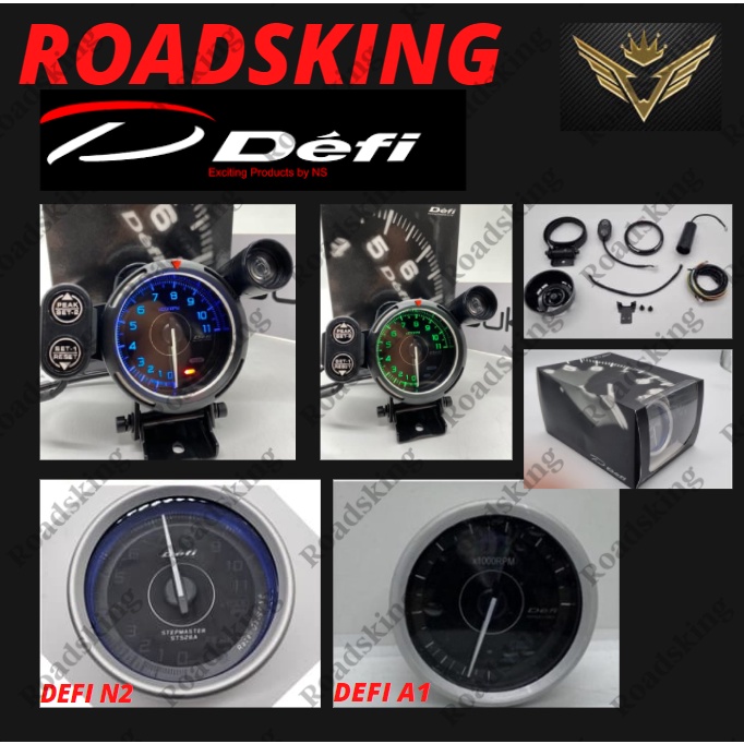 DEFI 80MM A1 N2 RPM GAUGE Advance A1 80MM MMETER WARNING SHIFT 255 RGB ...