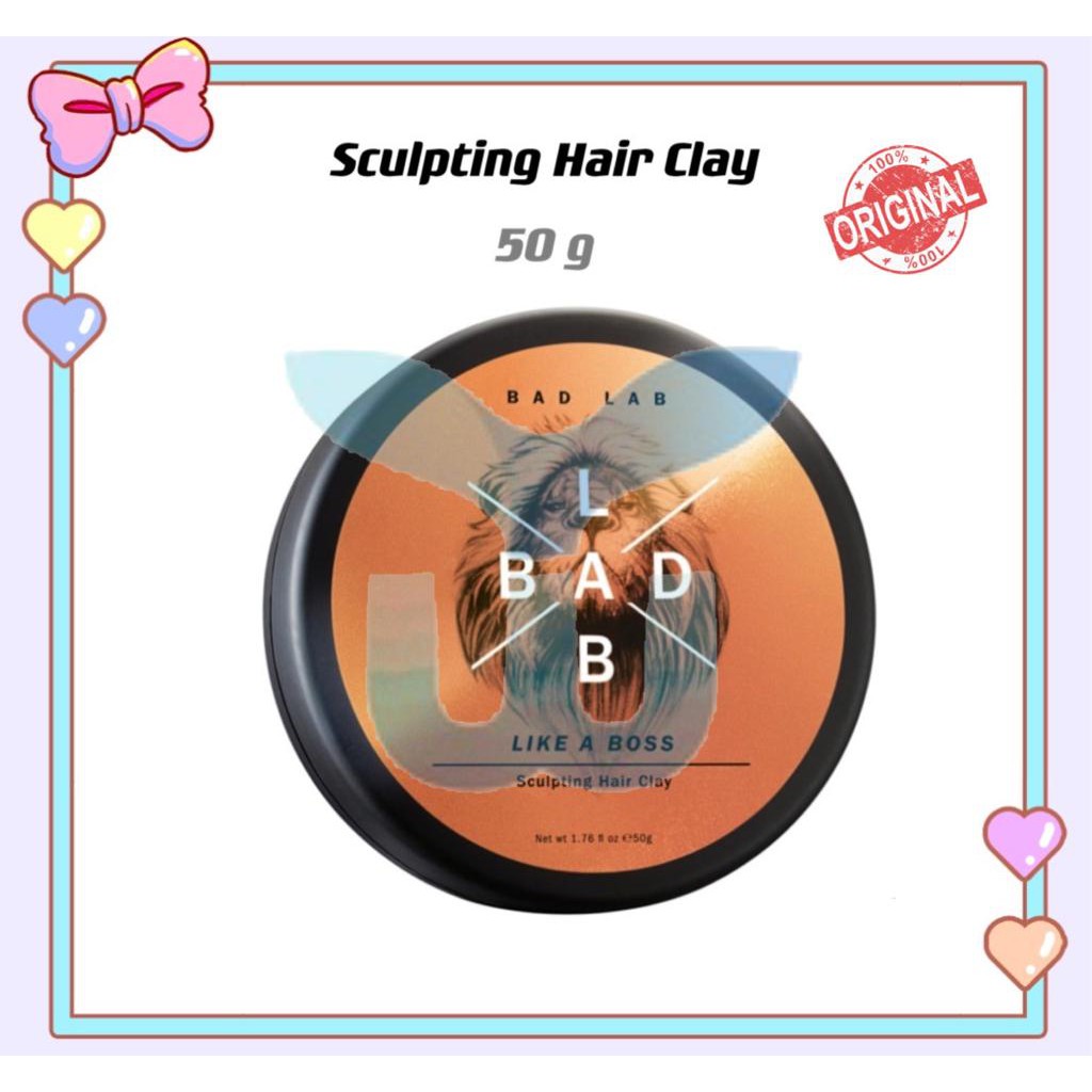 BAD LAB Like A Boss Sculpting Hair Clay (50g) Shopee Malaysia