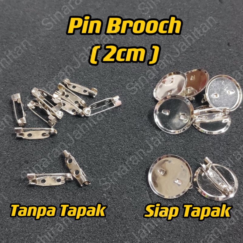 Brooch Pin (20mm)Pin Back Bar Brooch Pin Safety Pin Kerongsang DIY ...