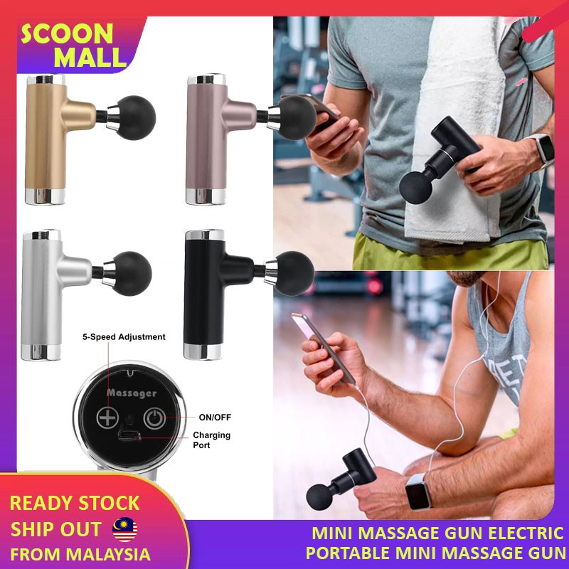 🔥 READY STOCK 🔥SCOON Mesin Urut Smart Mini Massage Gun Neck Massager ...