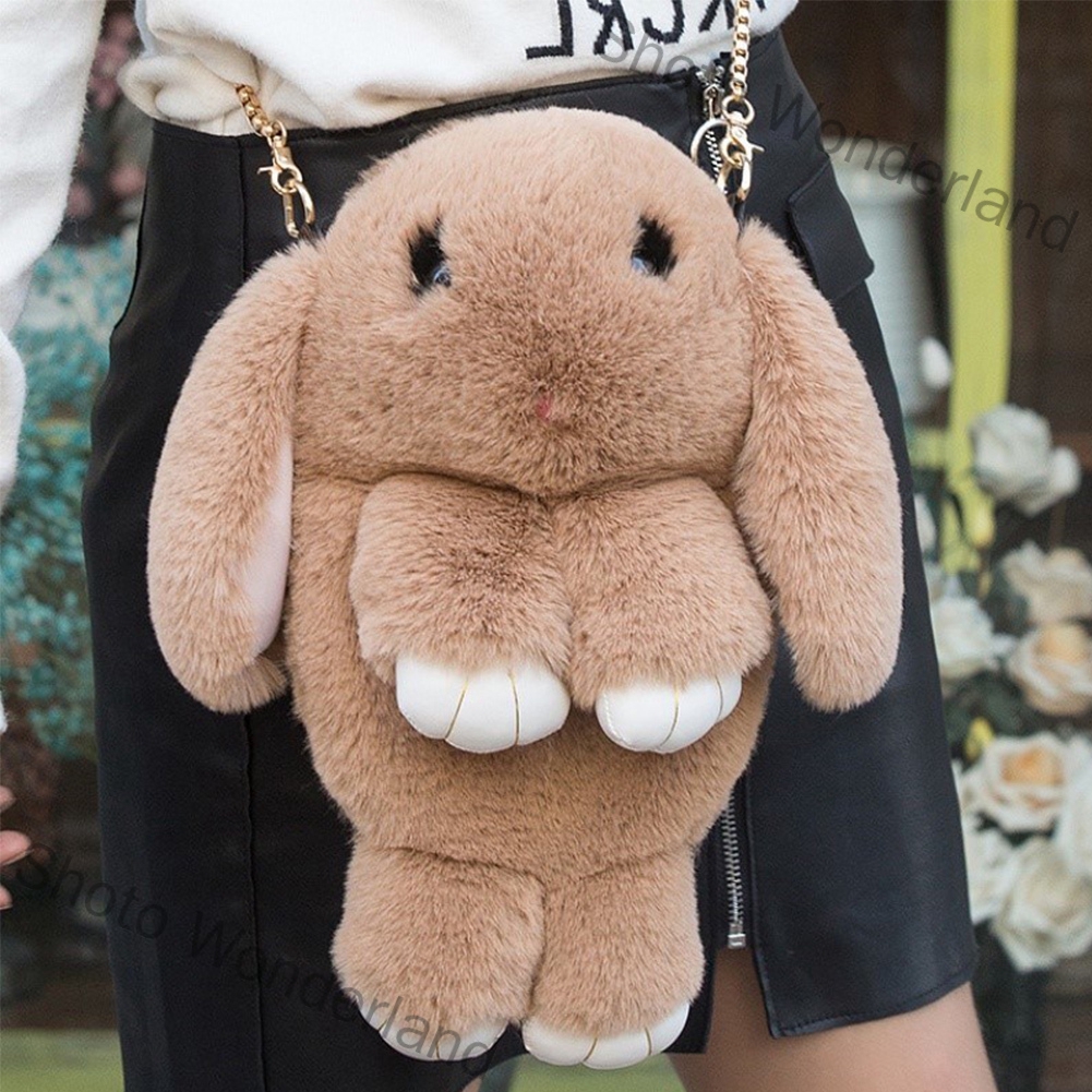 Shoto Wonderland Women Cute Cartoon Rabbit Sling Bag Fluffy Bunny Shoulder Crossbody Bag Shopee Malaysia