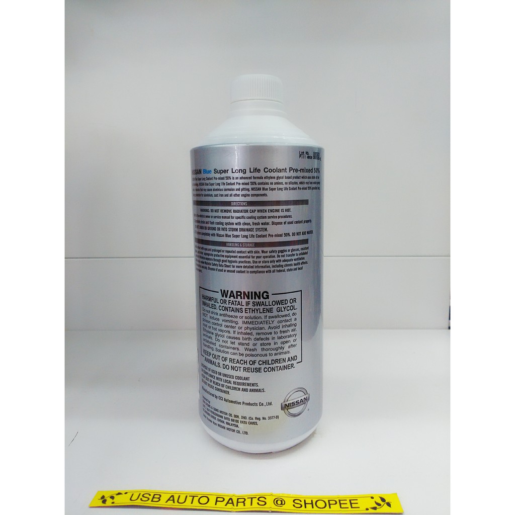 Nissan Blue Super Long Life Coolant Pre-mixed 50% Original / Green