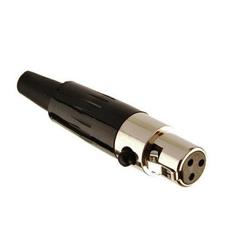 Ta3f 3 Pin Female Plug Mini Xlr Audio Microphone Connector Mic Shopee Malaysia 