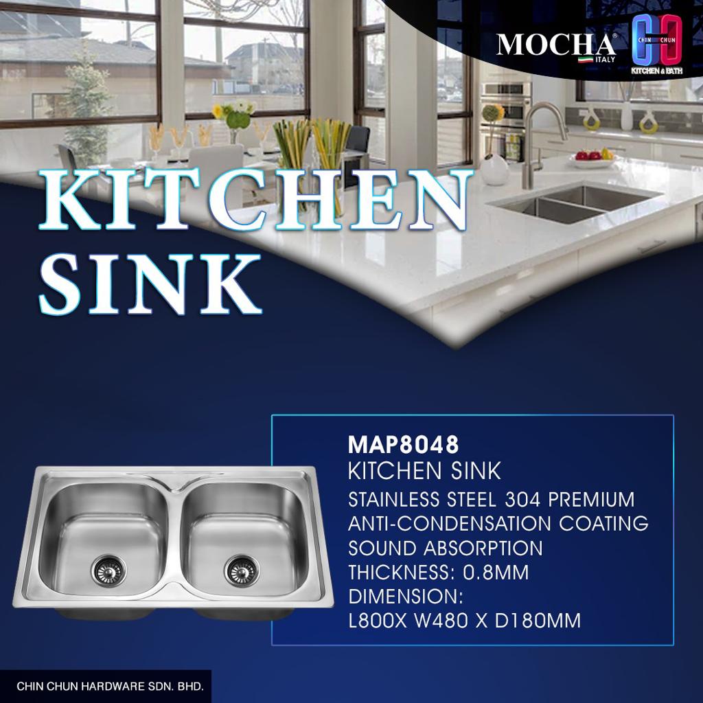 MOCHA Stainless Steel Kitchen Sink | MAP8048 MAP 5045C | Sinki