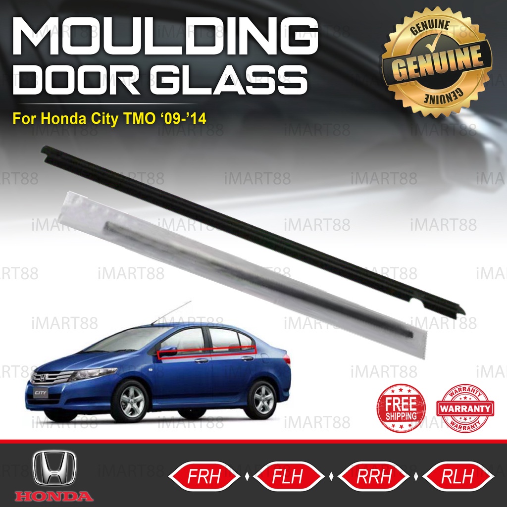 HONDA CITY TMO 0914 GLASS DOOR MOULDING SEAL RUBBER OUTER STRIP WINDOW