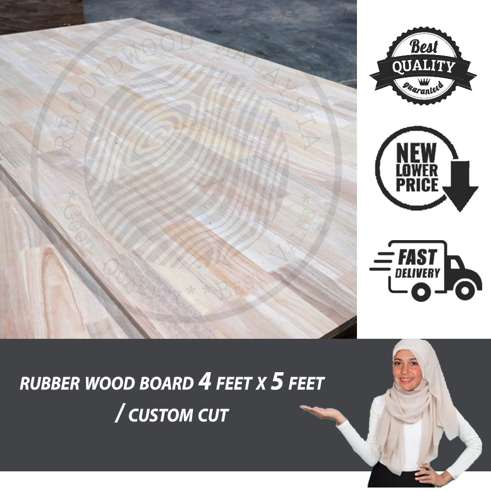 [ Rubber Wood Board AC 25mm ] 🌲 Rubber Wood Rubber Wood Board Rubber