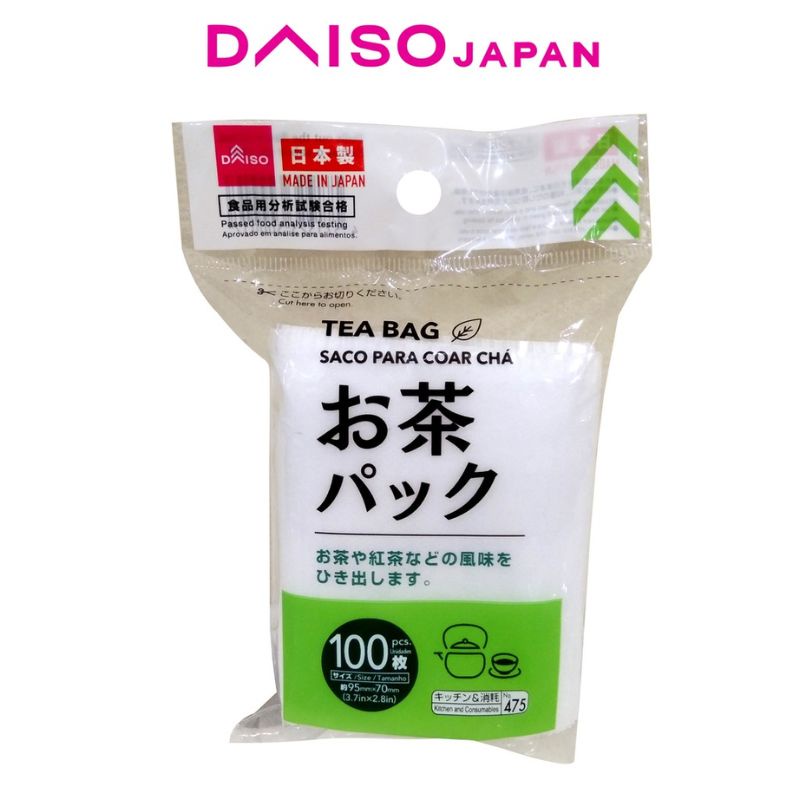 Daiso Kitchen Tea Bag Filter 100pcs Shopee Malaysia