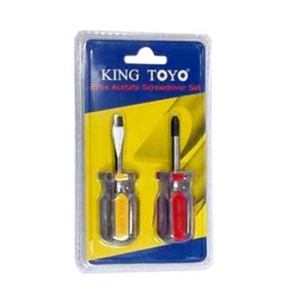 KING TOYO 2 PCS Acetate Screwdriver Set 38mm [KTFL2937] Set Pemutar Skru Asetat Shopee Malaysia