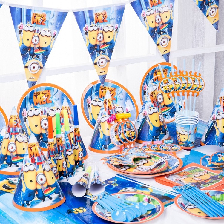 Minions Theme Despicable me Birthday Party Decoration Birthday Set ...