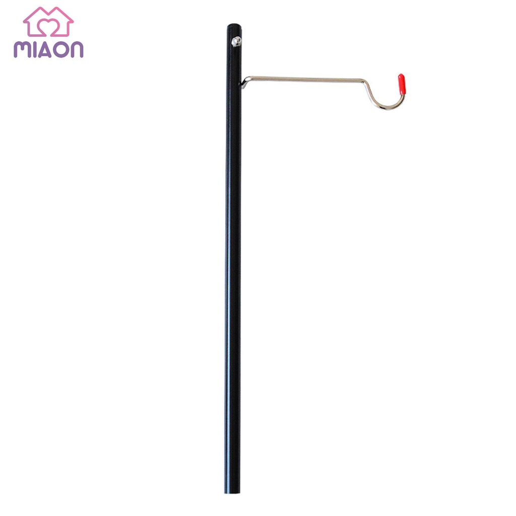 Lantern Post Pole Aluminum Alloy Portable Lamp Stand Hook Hanging