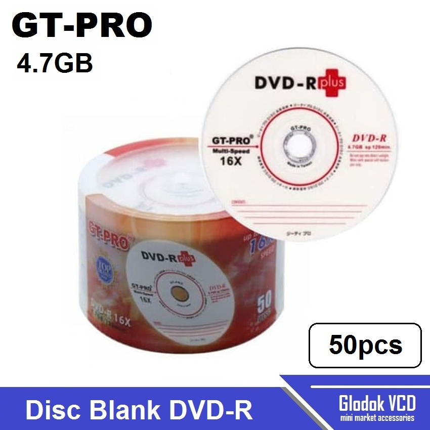 GT-Pro DVD-R Plus 16x Empty DVD Blank Disc contains 50 pcs | Shopee ...