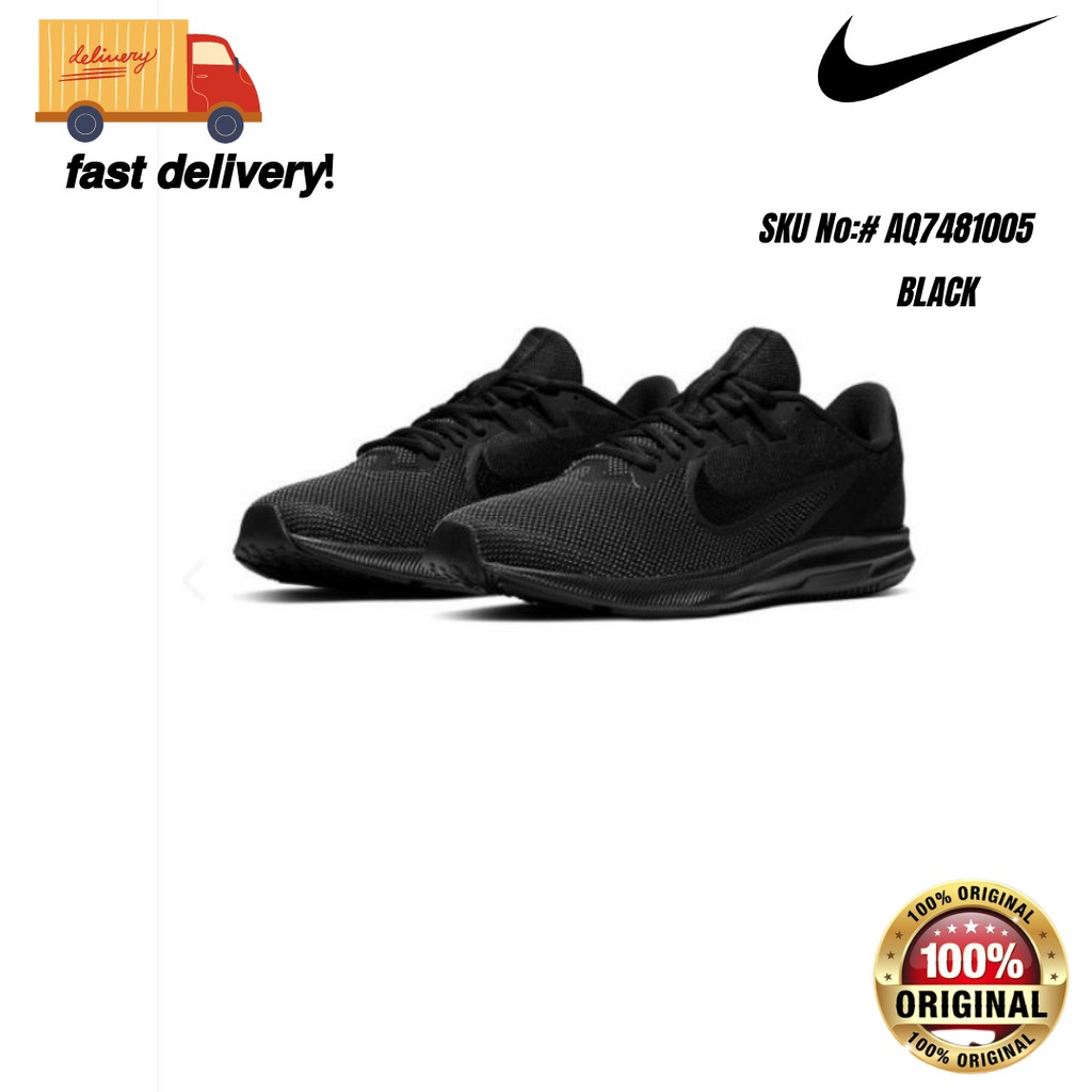 ORIGINAL NIKE MEN WOMEN DOWNSHIFTER 9 BLACK RUNNING SHOES AQ7481 005 READY STOCK Shopee Malaysia