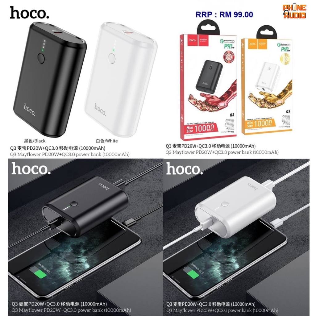 Power bank Q3 Mayflower PD20W + QC3.0 10000mAh - HOCO